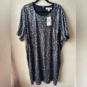 NWT - MICHAEL Michael Kors - Malachite Gray Sequined Dress